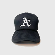 Load image into Gallery viewer, CLASSIC ART REGIME Black Trucker Hat
