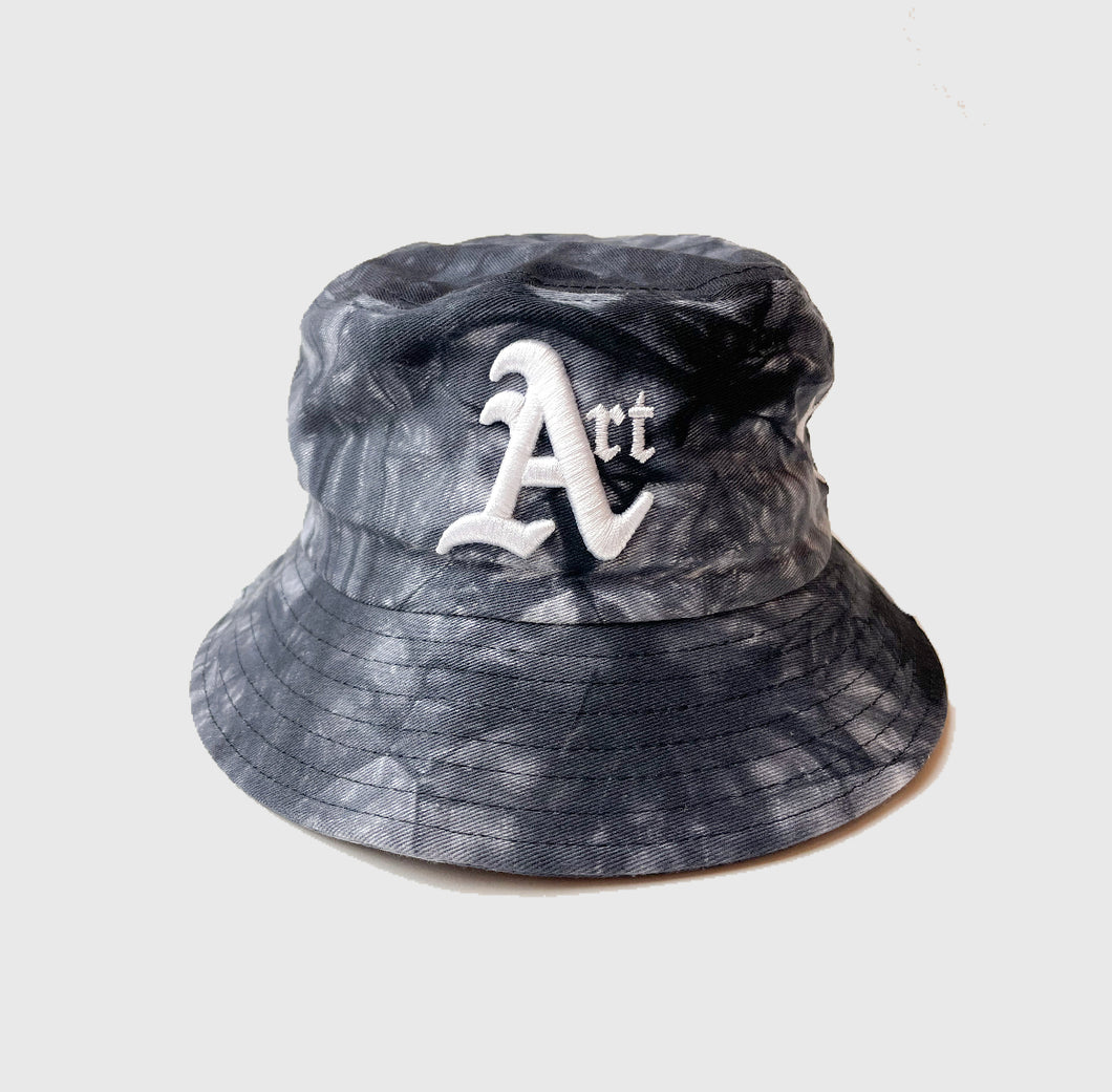 CLASSIC ART REGIME Black Tie Dye Bucket Hat